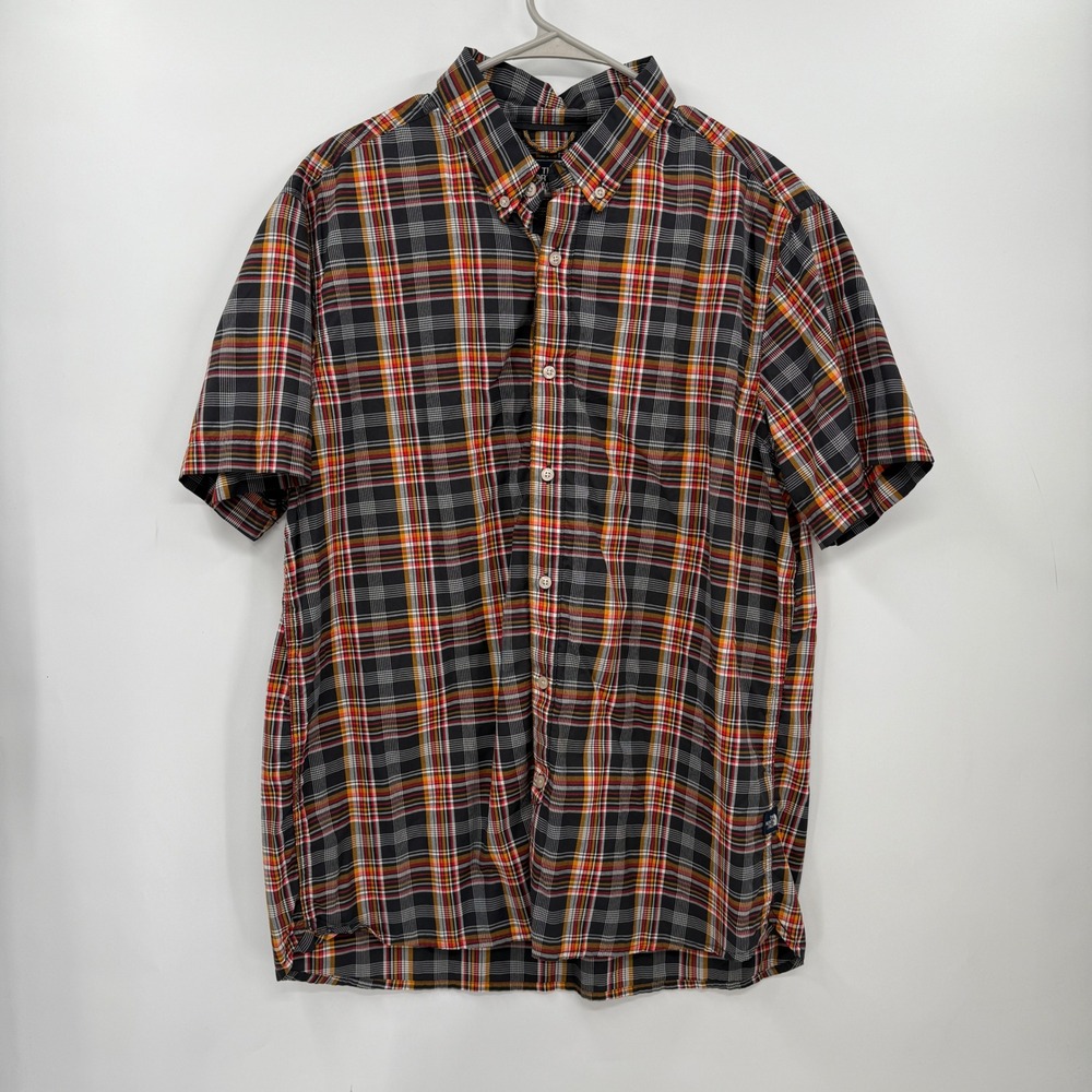 The North Face Mens Plaid‎ Short Sleeve Button Up Shirt XL